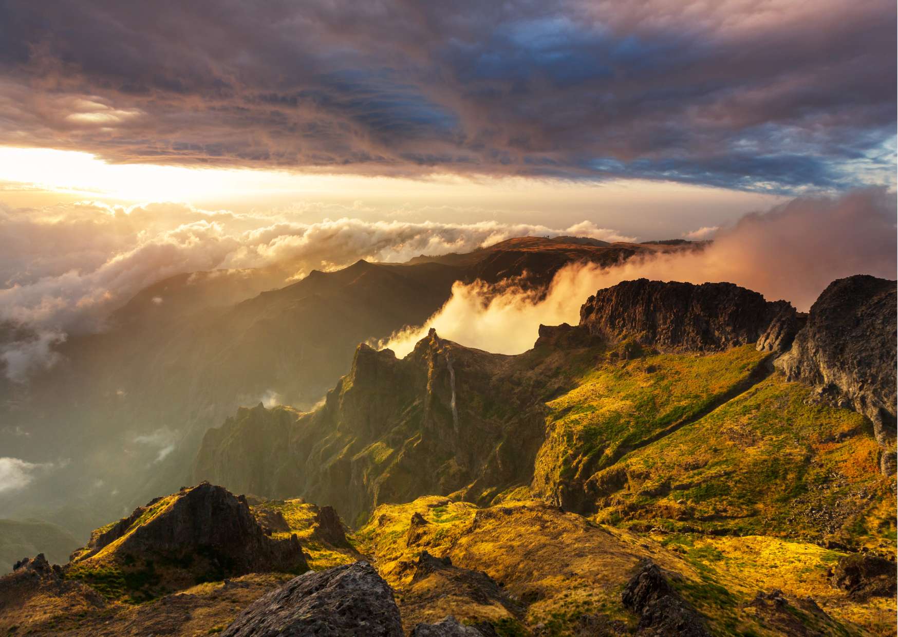Vista panoramica da Pico do Arieiro a Madeira